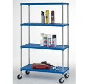 75x35 Multi-Tier Plastic Shelving with Steel Racks