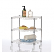 Desktop Plastic Shelving with Steel Racks