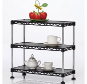 Desktop Plastic Shelving with Steel Racks