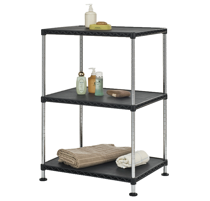60x45 Multi-Tier Plastic Shelving with Steel Racks