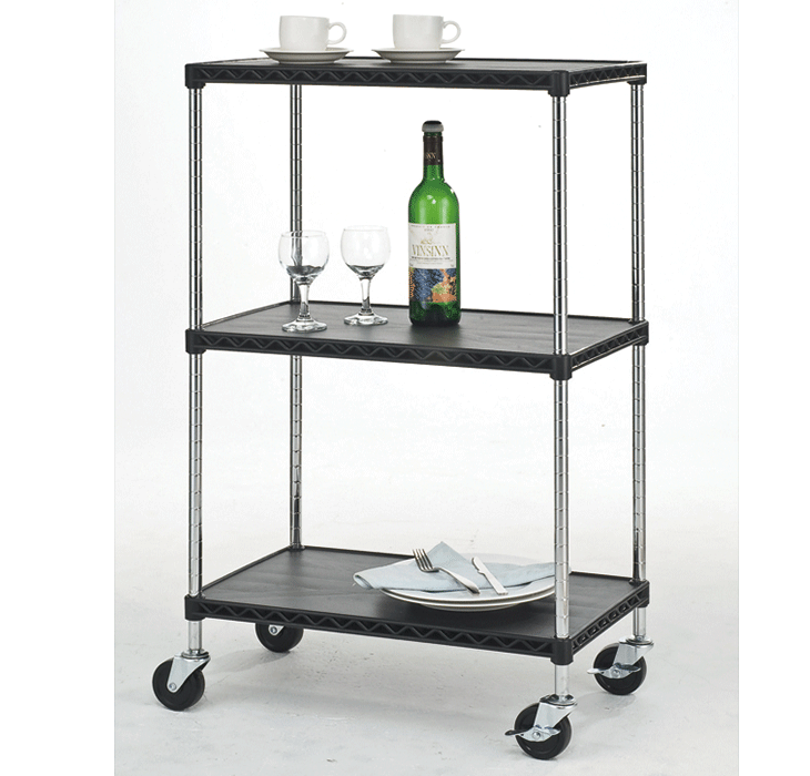 60x35 Multi-Tier Plastic Shelving with Steel Racks-1