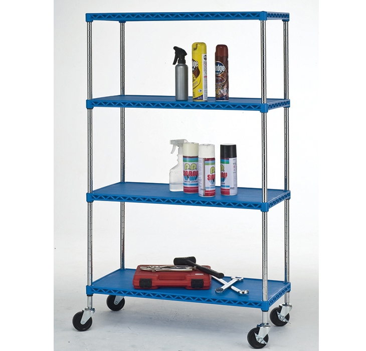 75x35 Multi-Tier Plastic Shelving with Steel Racks-1