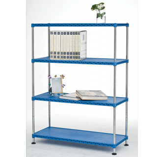 90x35 Multi-Tier Plastic Shelving with Steel Racks